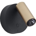 Ideal Lux - Spot mural LED dimmable à commande tactile ELF LED/3W/230V IRC 95 doré/noir